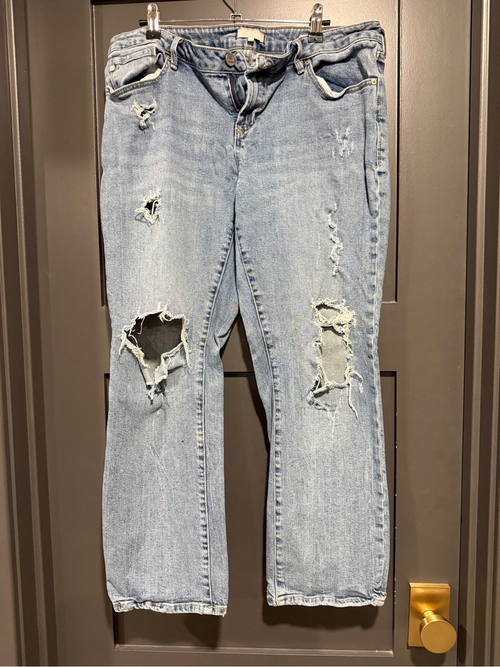 Dear John Light Blue Distressed Boyfriend Jeans